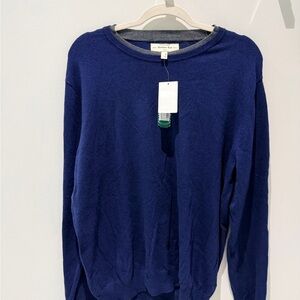 Indigo Bay Men's Classic Navy Crewneck Sweater